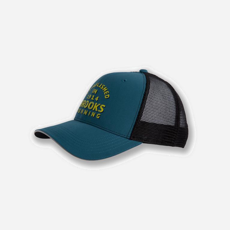 Brooks Discovery Trucker Womens Running Hat Ireland Alpine/SteelBlue/Black (QOIY-35142)